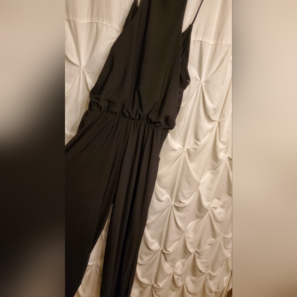 Black strappy jumpsuit